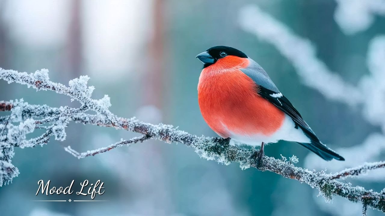 Winter Chill Focus ❄️🎶 Piano Music and Snow Birds for Concentration and Relaxed Productivity