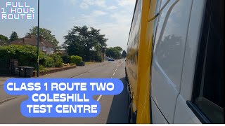 Full 1Hour Class 1 Test Route Guide: Coleshill Test Centre