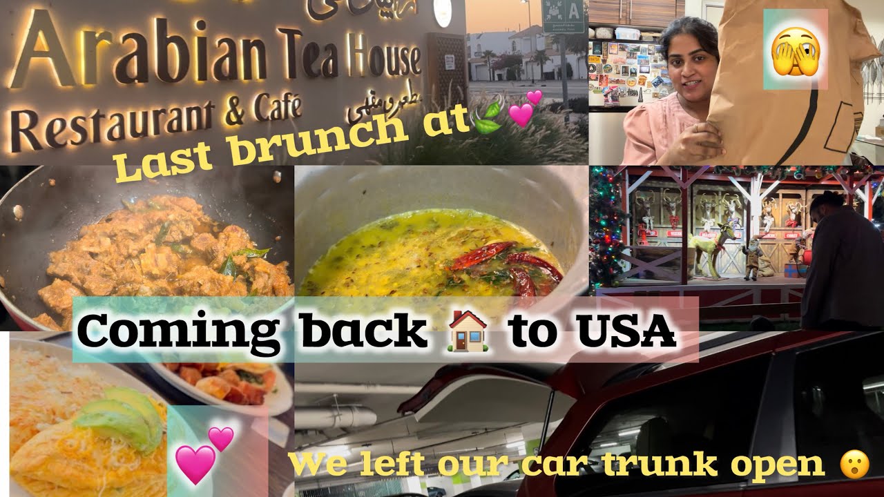 Dubai to USA ✨ | how we left our car trunk open 😱 | yummy palak ki dal | amazon unboxing | #vlog 
