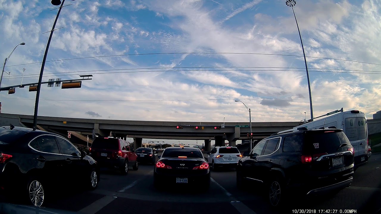 Roav DashCam S1 at morning rush hour low light