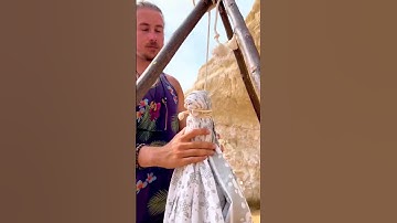 Build a hammock in 2 minutes 🌊 #views #craft #outdoors #shortsviral