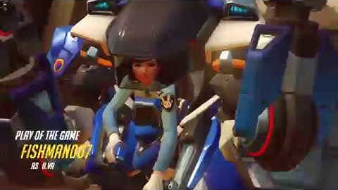 D.VA and Mei combo Quad kill POTG | Overwatch Highlights