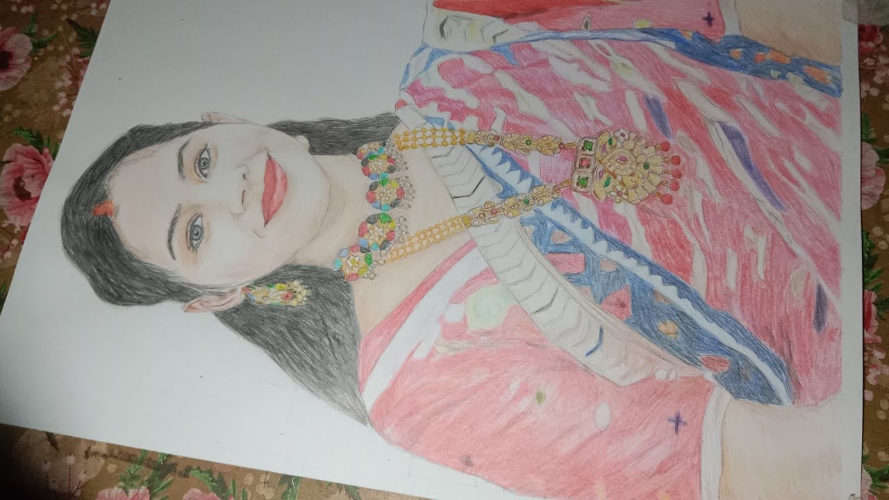 realistic sketch drawing with colour pencil / Part -2 @Roshan_maurya ...