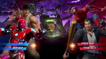 MARVEL VS. CAPCOM: INFINITE Ryu,Ironman Alt. Gameplay In Arcade Mode