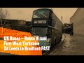 UK Buses ~ Route Visual First West Yorkshire X6 Leeds to Bradford FAST