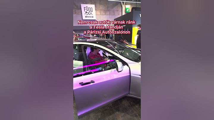 Nem csak autók várnak a Tesla párizsi standján! #tesla #optimus