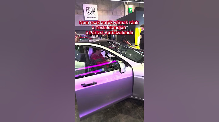 Nem csak autók várnak a Tesla párizsi standján! #tesla #optimus