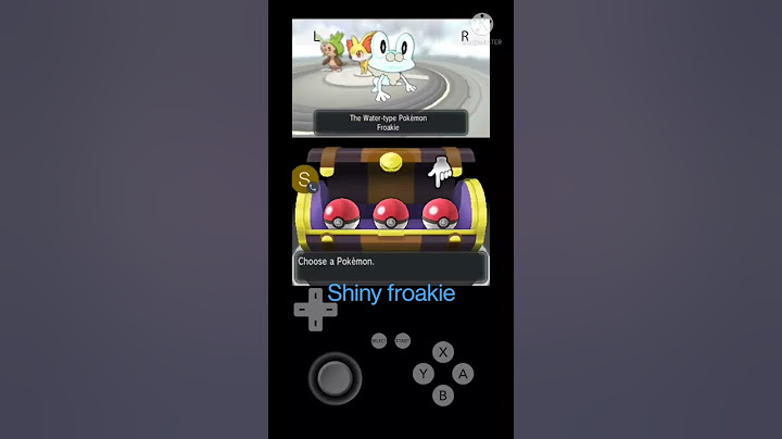 Shiny froakie in the very first reset Pokemon Y gameplay