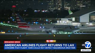 American Airlines flight returns to LAX for emergency landing