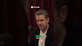 Matt Damon Telling About Dwayne Johnson's Father's Story Behind The Smashing Machine Scene #shorts