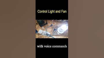 Control Light & Fan with Voice Commands using Arduino