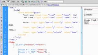 003 PHP MySQL Database Beginner Tutorial   Insert Record with radio button in Hindi