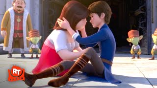 Red Shoes and the Seven Dwarfs (2019) - Snow White & Merlin Kiss Scene | Movieclips