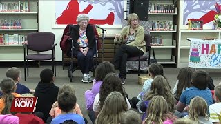 Maplewood students receive a visit from local centenarian after sending her birthday cards