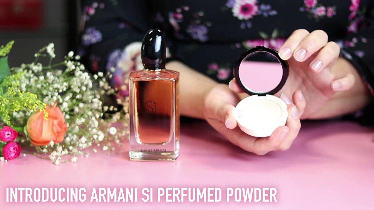 armani si perfume powder