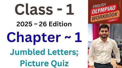 IEO ~  International  English Olympiad |  Class - 1 | C - 1 | Jumbled Letters, Picture Quiz