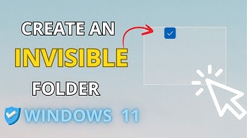 How to Create an Invisible Folder in Windows 11