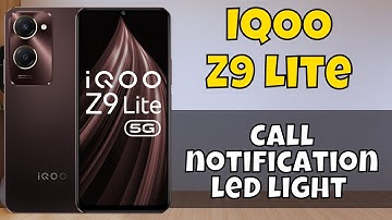 Call notification led light IQOO Z9 Lite | How to use call notification | Led light setting #iqoo