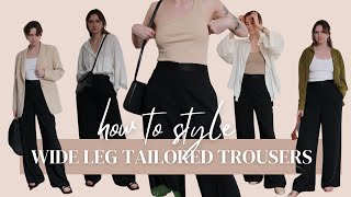 5 Ways to Style Wide Leg Trousers | STYLING WARDROBE ESSENTIALS