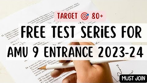 Free Test Series for AMU 9th Entrance 2023-24|Full Mock Test|Subjectwise Mock test