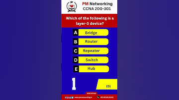 CCNA Exam Question with Answer #ccna #ccnp #network engineer #pmnetworking