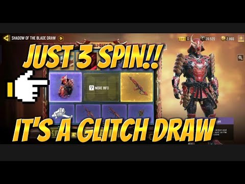 Just 3 Spin get SHADOW OF THE BLADE DRAW  Hidora Kai Shogun New legendary ASM10 RED SHADOW #codm