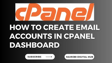HOW TO CREATE BUSINESS EMAIL ACCOUNTS IN CPANEL DASHBOARD