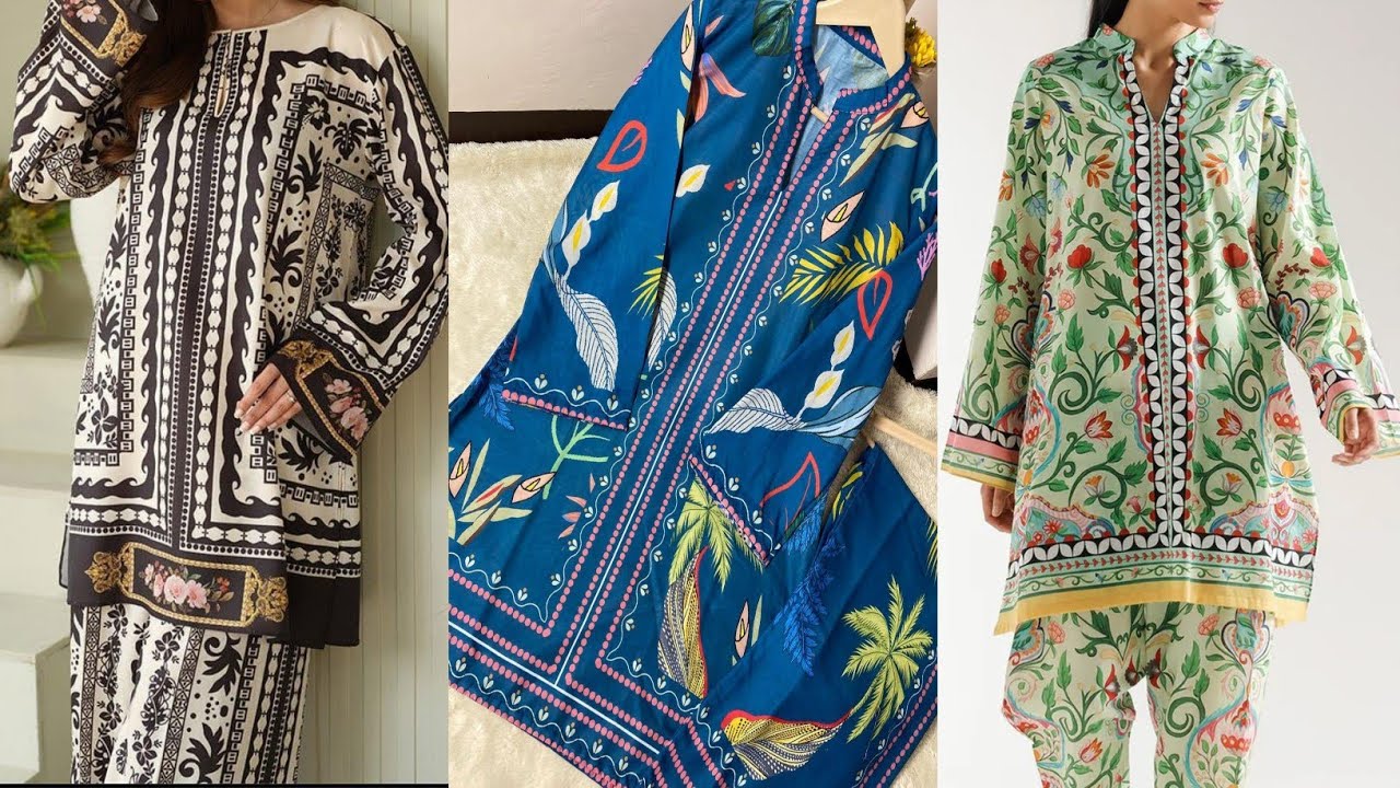 All Over Printed Suit Designing Ideas 2025|all over printed dress 2025|New stylish dress for women's