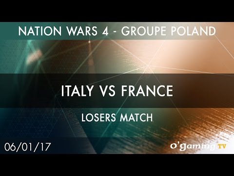 Italy vs France - Nation Wars 4 Groupe Poland - Losers match - Starcraft II - FR