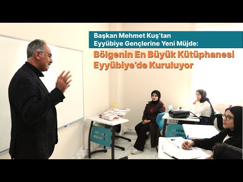 Bölgenin en büyük kütüphanesi Eyyübiye'de kurulacak