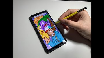 Samsung Note 9 Doodles and Graffiti Character in Autodesk Sketchbook