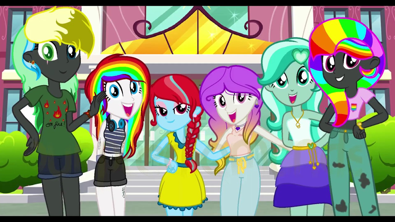  Speedpaint Base Mane  Six Equestria  Girls YouTube