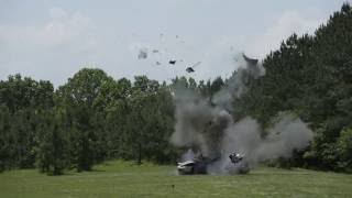 National Forensic Academy - Car Explosion Demonstration at UT Arboretum