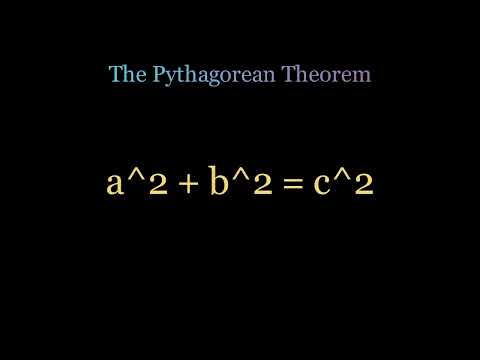 The Pythagorean Theorem (Visualized)