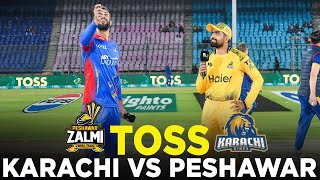 PSL 9 | Toss | Karachi Kings vs Peshawar Zalmi | Match 29 | M2A1A