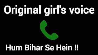 Hello.. Hum Bihar Se Hein ! Original girl's voice prank #call #girlvoiceprank @originalgirlsoundhub  screenshot 1
