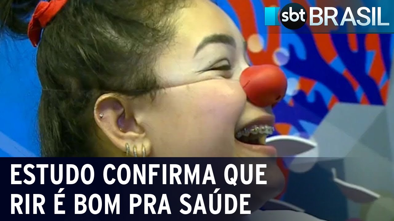 Estudo em Porto Alegre confirma que rir é bom pra saúde | SBT Brasil (02/09/23)
