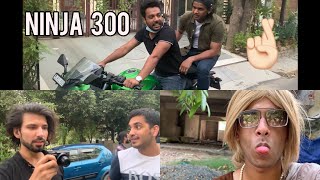 piyush gurjar riding ninja 300 for the first Time | collab w @GauravAroraYT | Dsp Vlogs