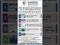 NEET 2026 Admit Card Postponed to April 27; Check Steps to Download #neetugcounselling #neetug2026
