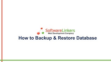 How to Backup & Restore Database in the SoftwareLinkers School Management Software