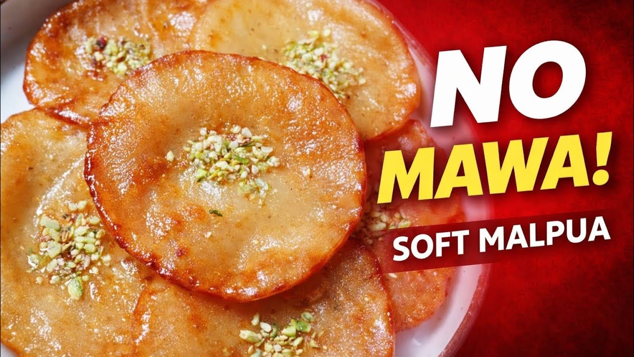 No Maida | Sirf Doodh aur Malai se Soft Malpua | Halwai Style Malpua Recipe | Holi Special |  