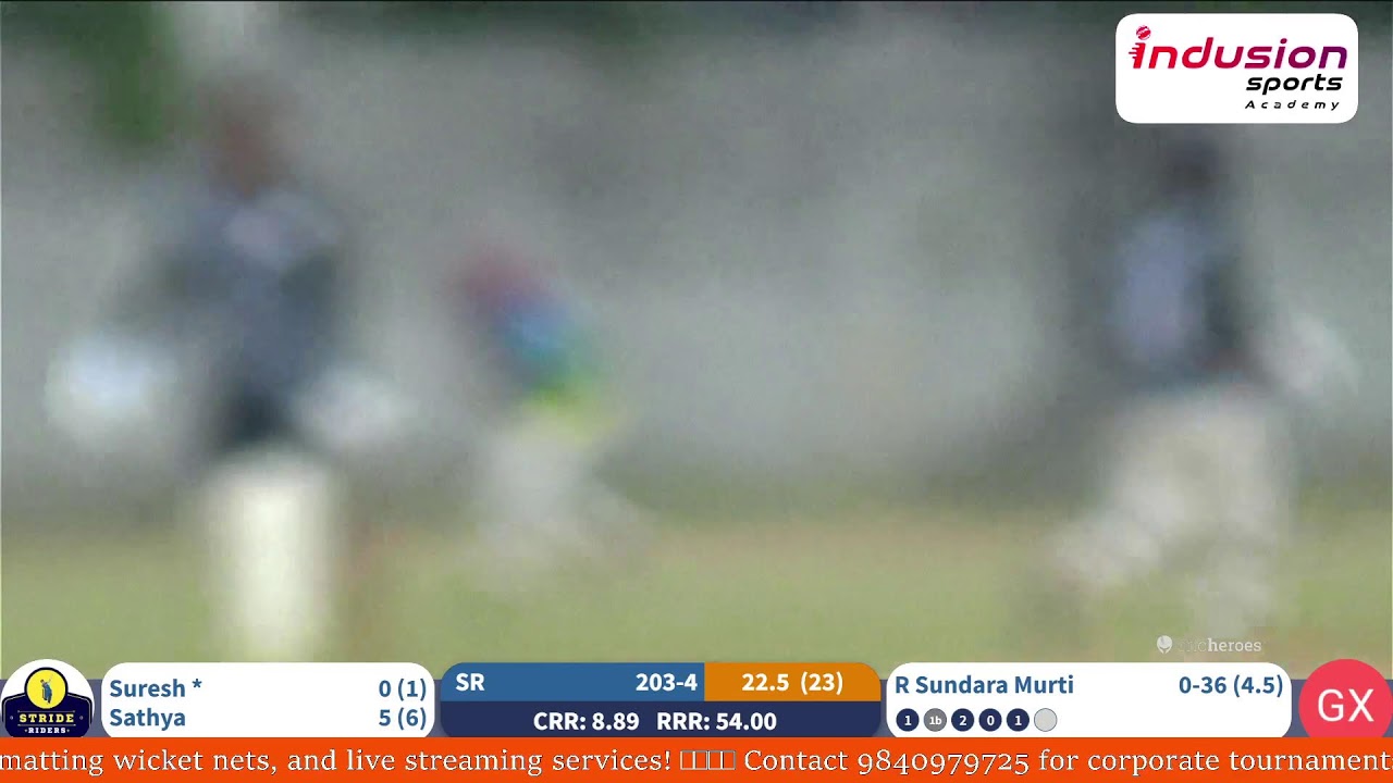 🏆 INDUSION SPORTS ACADEMY T25 WHITE BALL TOURNAMENT 📅 Sunday - Match 1 ...