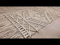 MAKROME RUNNER YAPIMI 1 /DETAYLI ANLATIM  (HOW TO MAKE MACRAME RUNNER)