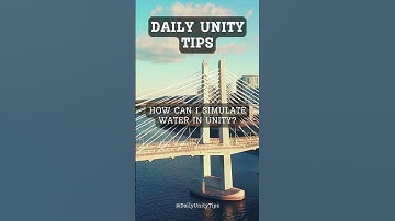 How can I simulate water in unity? #gamedevelopment #indiegamedev #unity3d #simulator #programming