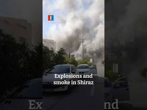 Explosions and smoke in Shiraz