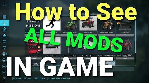 HOW TO SEE ALL MODS IN THE IN GAME MOD HUB FARMING SIMULATOR 22 FINDING MODS / LOOK AT MOD MENU FS22