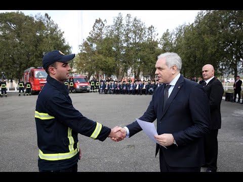 შს მინისტრმა  შსს-ს მაშველებს სამოქალაქო თავდაცვის დღე მიულოცა