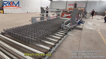 3-8mm Automatic reinforcing wire mesh welding machine with spooler feeding for construction