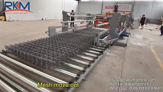 3-8mm Automatic reinforcing wire mesh welding machine with spooler feeding for construction
