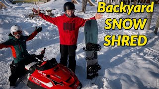 Backyard Snow Shred!